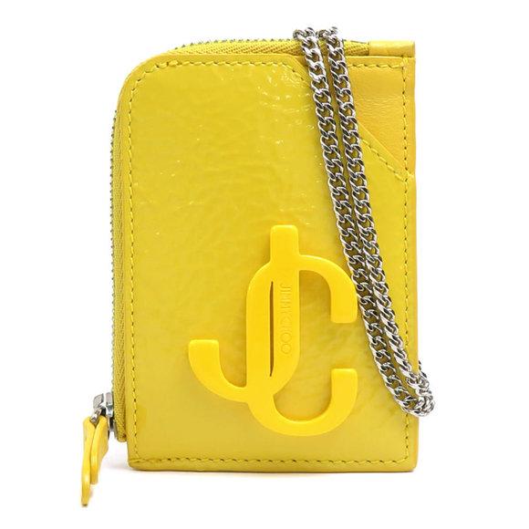 JIMMY CHOO Wallet/Coin Case Leather Yellow Men's Women's 55992a